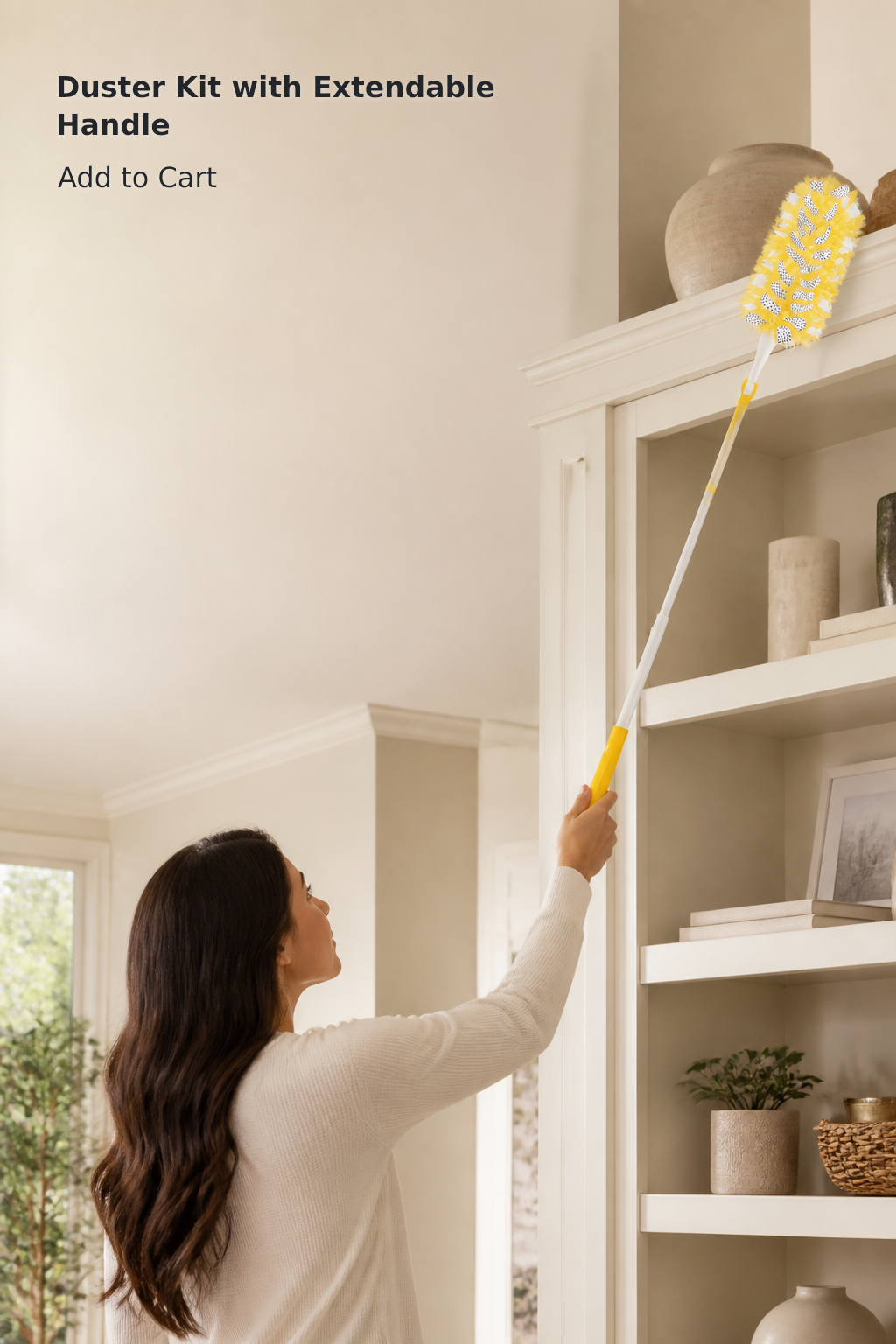 12-Piece Heavy-Duty Duster Set with Extendable Handle